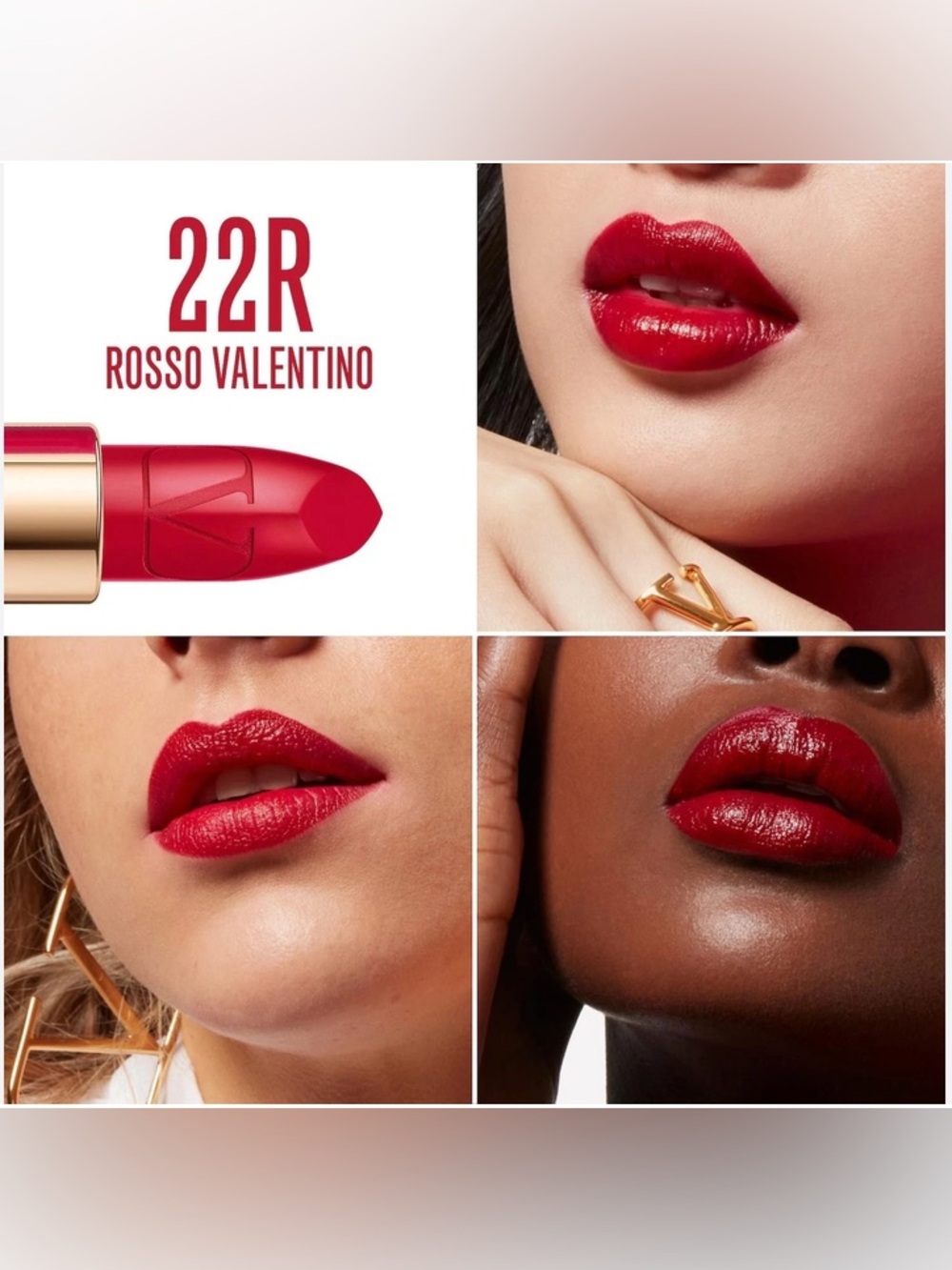 Valentino 22R Rosso Valentino Red Lipstick- NWOT